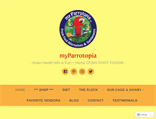 Tablet Screenshot of myparrotopia.com